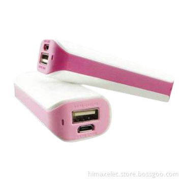 Power Banks, 2400mAh , Customized Requests are Available, Six Colors for Choose
